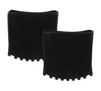 OATIPHO Lot de 2 Patins Antidérapants en Caoutchouc Noir 25X63 CM pour Pieds D’Échelle Isolés Protections de Sécurité Résistantes à L’Usure Kit de Rechange pour Escabeau et Échelle de