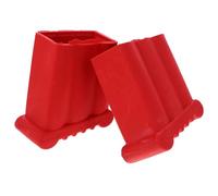 OATIPHO Lot de 2 Patins Antidérapants Rouges pour Pieds D’Escabeau Protection en Caoutchouc Résistante Coussinets de Sécurité pour Échelle Adaptés pour Usage Intérieur et Extérieur du
