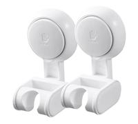 OATIPHO Lot de 2 Supports de Pommeau Ventouse Réglables Support Mural sans Perçage Fixation Facile sur Surfaces Lisses Adapté Salle de Bain