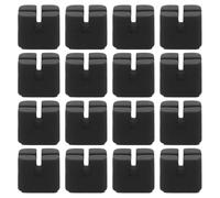 OATIPHO Lot de 20 Attaches de Rangement de Câbles Adhésives Noires en Silicone pour Voiture - Organiseurs Multifonctions pour Câbles de Charge Audio et Données - Gestion Compacte