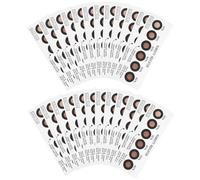 OATIPHO Lot de 20 Cartes Indicatrices d'Humidité en Papier Réutilisables à 6 Points Outil Polyvalent de Test d'Humidité Compact pour Appareils Électriques et Usage Domestique