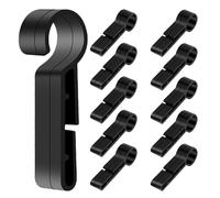 OATIPHO Lot de 20 Crochets Antidérapants Légers pour Lampe Frontale de Casque de Sécurité Clips Universels Compatibles Fixation Sécurisée pour Travaux Chantier et Activités Extérieures