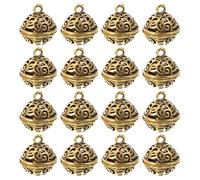 OATIPHO Lot de 20 Pendentifs Clochettes Décoratives en Alliage Vintage 15Mm Grelots à Vent pour Créations Bijoux Accessoires Suspendus pour Paquet et Loisirs Créatifs