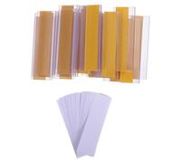 OATIPHO Lot de 20 Porte-Étiquettes Adhésifs Transparents en PVC 76X25 CM Étiquettes Autocollantes pour Classement de Documents Organisation de Bureau et Étiquetage de Rayons