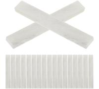 OATIPHO Lot de 21 Crayons Plats en Stéatite Naturelle Blancs 68X8X42 MM Recharges de Craie de Soudage pour Marquage sur Acier Outil de Traçage Industriel Précis et Solide