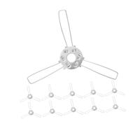 OATIPHO Lot de 24 Adaptateurs à Ressort 3 Branches 120 MM pour Abat-Jour en Rotin Bambou et Verre Supports d'Abat-Jour de Rechange Métalliques Argentés Clips pour Luminaire Encastré