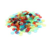 OATIPHO Lot de 240 puces en plastique transparent pour compteurs de marqueurs de bingo Couleur aléatoire