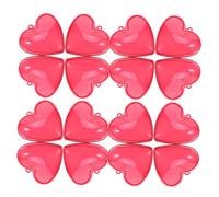 OATIPHO Lot De 25 Boules De Noël En Plastique En Forme De Cœur Décorations À Suspendre Pour La Saint-Valentin Le Carnaval Les Bonbons Les Bonbons Rouge