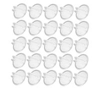 OATIPHO Lot de 25 Clips pour Étiquettes en Plastique Transparent Porte-Étiquettes Adhésifs pour Présentoirs de Magasin Organiseur d'Étiquettes de Prix Polyvalent pour Supermarchés et