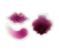 OATIPHO Lot De 3 Coussinets De Gel Visage, Les Yeux Lèvres, Forme Ronde Et Lèvres, Pack Froid Et Chaud, Réutilisable, Soins Apaisants Pour Usage Esthétique Et Relaxant