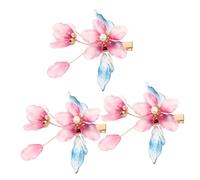 OATIPHO Lot De 3 Jolies Barrettes À Cheveux En Forme De Fleur Épingles À Cheveux Décoratives En Forme De Fleur