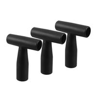 OATIPHO Lot de 3 Manches de Pelle en Plastique Forme, Remplacement de Poignée en T, Accessoires Solide pour Outils de Jardinage, Déneigement et Réparation D’Outils Manuels