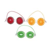 OATIPHO Lot De 3 Masques Oculaires En Gel Réutilisables, Motifs Fruits, Compresse Froide Apaisante, Masque Rafraîchissant Anti-poches Pour Soin Des Yeux Au Quotidien, Usage Maison Et Détente