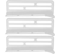 OATIPHO Lot de 3 Séparateurs de Réfrigérateur Réglables Panneaux de Séparation Alimentaires en Plastique Solide Organisateurs Pratiques pour Porte Latérale Rangement Optimisé Cuisine