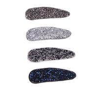OATIPHO Lot De 4 Barrettes Pour Femmes En Alliage Strass, Pinces à Cheveux Décoratives Fines, Accessoire Coiffure Élégant, Usage Quotidien Et Sorties
