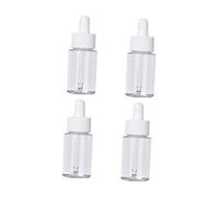 OATIPHO Lot De 4 Flacons Compte-Gouttes Pour Huiles Essentielles Flacons À Bille Flacons Pour Soins De La Peau Flacons Vides Avec Compte-Gouttes Mini Flacons Transparents Pour Parfum