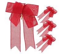 OATIPHO Lot De 4 Nœuds pour Grands pour Noël Décorations Nœuds Géants De Fête Grands De Noël Rubans D'Embellissement