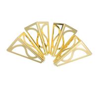 OATIPHO Lot de 4 Pieds de Meubles en Métal Doré Titanium, 15 Cm, Robustes et Antirouille, Pieds de Rechange pour Canapé, Table Basse et Armoire, Fixation à Vis pour Usage Polyvalent