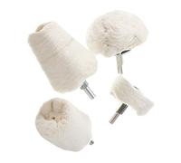 OATIPHO Lot de 4 roues de polissage coniques avec manche pour polir les miroirs et les surfaces dures