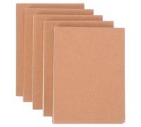 OATIPHO Lot de 5 Blocs-notes Vierges en Papier Kraft Épais, Petits Carnets Portables Format Mini 100 Pages, Cahiers de Bureau et Scolaire pour Prise de Notes et Dessin