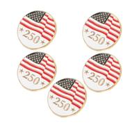 OATIPHO Lot de 5 Broches Drapeau Américain en Émail Épinglettes Commémoratives pour Hommes et Femmes Accessoires Patriotiques pour Fête Nationale Américaine pour Paquet à Dos
