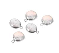 OATIPHO Lot de 5 Pendentifs en Perles Naturelles d'Eau Douce Électroplaqués Breloques pour Colliers Bracelets et Boucles d'Oreilles Soi-Même Accessoires Décoratifs pour Création de