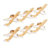 OATIPHO Lot de 6 Broches Avion Émaillées Classiques Accessoires Légers pour Pull Paquet et Chapeau Broches Décoratives Unisexes pour Anniversaire Mariage et Tenue Décontractée