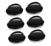 OATIPHO Lot de 6 Brosses à Shampoing Ergonomiques Brosse de Massage pour Cuir Plastique Souple Nettoyage Profond Relaxation Soins Capillaires Stimulation pour Toutes