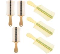 OATIPHO Lot de 6 Peignes Antipelliculaires Peigne à Dents Fines Outil de Toilettage pour Garçon et Filles Chats Chiens Anti Vert et Noir