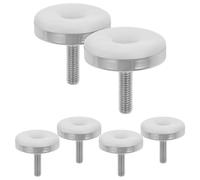 OATIPHO Lot de 6 Pieds de Nivellement Réglables pour Meubles Hauteur Ajustable Patins Antidérapants en Fer et Plastique Protège-Sol pour Tables Chaises Armoires et Bureaux