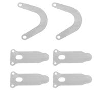 OATIPHO Lot de 6 Plaques de Soupape de Languette U et V Pièces et Accessoires Compresseur d'Air Embase de Culasse et Joint de Culasse Réparation Silencieuse pour Compresseur