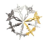 OATIPHO Lot de 8 Pendentifs Ailes en Alliage pour Création Bijoux DIY Accessoires Pendentifs Ailes D’Ange Ornements pour Bracelets Colliers et Boucles D’Oreilles Artisanales Pièces