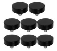 OATIPHO Lot de 8 Pieds Amortisseurs en Caoutchouc M10 X 42 Réglables Vis Patins Antivibratoires pour Meubles et Machines Supports Isolants Antichoc pour Sols Irréguliers Kit