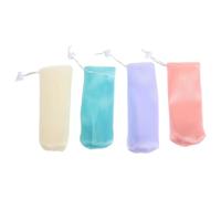 OATIPHO Lot de 8 Pochettes Moussantes Épaisses pour Savonnette en Barre Sachets Exfoliants Suspendus en Maille Résistante Couleurs Assorties Soin du Visage