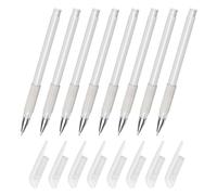 OATIPHO Lot De 8 Stylos Professionnels à Dessin Étanche Pour Tatouage, Pointe Ultra-fine, Blanc, Usage En Salon, Marquage Précis Sur Peau, Stylo à Marquer La Peau