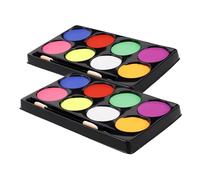 OATIPHO Lot De Palettes De Peinture à Huile Pour Corps Visage Peinture Colorée Avec Pinceau Pour Fête Cosplay Et Maquillage De Scène