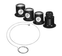 OATIPHO Loupe de Réparation de Montres Kit D’Outils Horloger Professionnel en Métal Verre 5X 10x 15x 20x Compact Léger pour Inspection Bijoux et Entretien Précision Portée Poignet