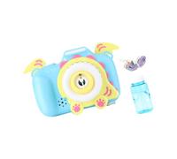 OATIPHO Machine à Bulles Automatique avec Style Appareil Photo Jouet Éducatif pour Garçon Fille Bleu sans Piles