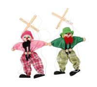 OATIPHO Marionnette à Fils Pirate 2pcs pour Garçon Et Filles Jouet en Bois Coloré Marionnette Amusante Et Interactive Développement Créatif Décoration De Théâtre