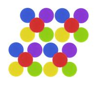 OATIPHO Marqueurs de Tapis Ronds Multicolores 40 Pcs Points Auto-agrippants, Repères Repositionnables pour Salle de Classe, Maintien D’espacement Précis, pour Éducation Couleur Aléatoire