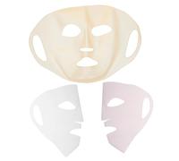 OATIPHO Masque Facial en Silicone 3Pcs Housse de Masque Réutilisable 3D Accessoire Anti-Déplacement Outil de Beauté Utilisation à Domicile