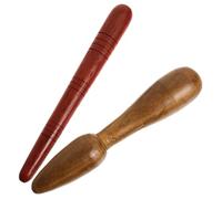 OATIPHO Massage en Bois 2Pcs Outil de Réflexologie pour Pieds Masseurs 100% Bois Massage Relaxant Maison Voyages Petit et Pratique