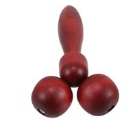 OATIPHO Massage Facial à Double Roue pour Visage et Cou Outil de Modelage Portable Bois pour Soin Peau Maison Bureau