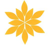 OATIPHO Morceaux de Verre Pétale Jaunes 50 G, Carreaux Mosaïque en Verre Transparent 1,5 X 3,8 Cm, Fournitures pour Fabrication D'objets Artisanaux Diy, Décoration Intérieure et Projets