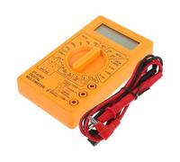 OATIPHO Multimètre Numérique Portable Jaune Testeur Continuité Buzzer, Voltmètre-ohmmètre Ac/dc Compact pour Électricien, Mesure Tension et Courant, Outil de Test Électrique Polyvalent