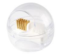 OATIPHO Nettoyeur D'embouts à Ongles Brosse Dure Marron et Boîte Amovible, Outil de Manucure pour Nettoyage Précis des Forets, Adapté au Salon et Usage Personnel