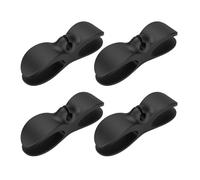 OATIPHO Organisateur de Câbles Adhésif 4 Pièces Noir - Support Mural pour Gestion des Câbles D’Alimentation Clips de Rangement Cuisine et Bureau Solution Anti-Enchevêtrement Pratique