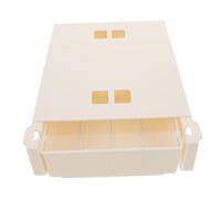 OATIPHO Organisateur Tiroir Sous Bureau Plastique Blanc Installation sans Perçage Rangement Caché pour Outils Manucure et Papeterie Tiroir Coulissant Réglable et Portable