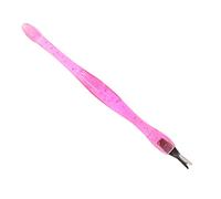 OATIPHO Outil De Manucure Éliminateur De Peaux Mortes Acier Inoxydable Rose Double Extrémité Poussoir Coupe-cuticules Usage Professionnel Et Domestique