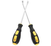 OATIPHO Outil Manuel d'Extraction de Clous 15 CM en Acier Inoxydable Arrache-Agrafes à V Double Pointe Lot de 2 Pièces pour Tapisserie Menuiserie et Travaux de Rénovation